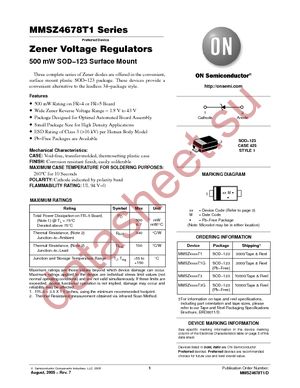 MMSZ4692T1 datasheet  